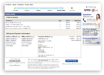 05 checkout process order summary3 Layout Major Sections