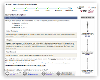 06 checkout process order confirmation3 Layout Major Sections