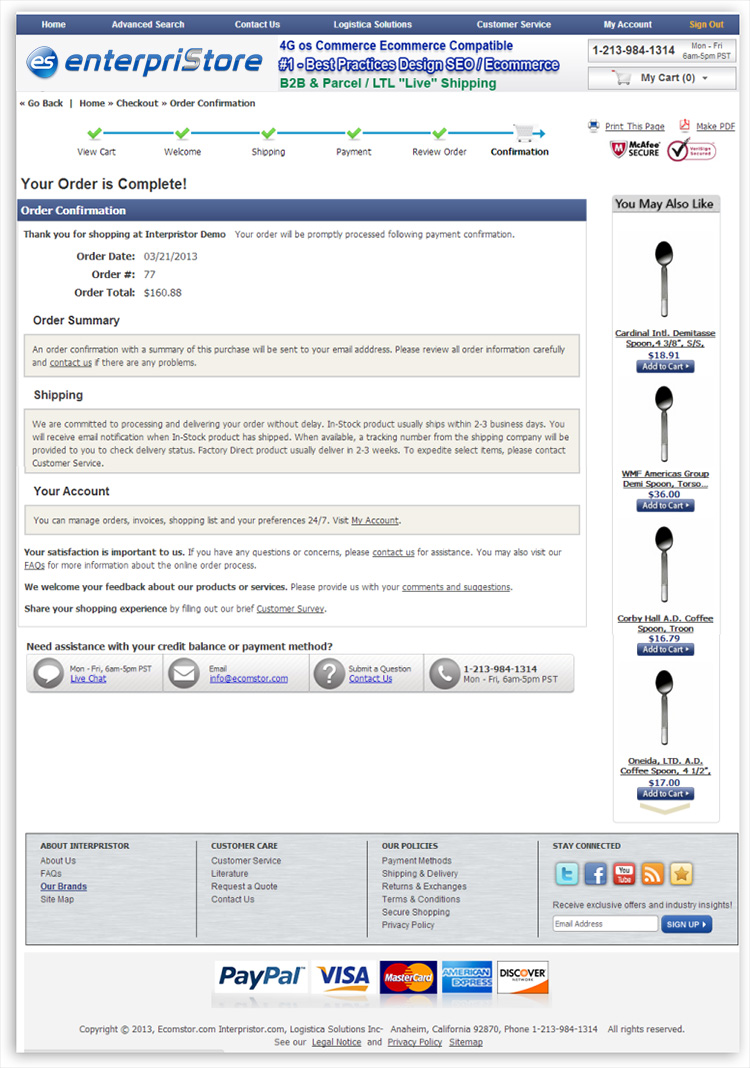 Confirmation Checkout Process Confirmation Page Confirmation