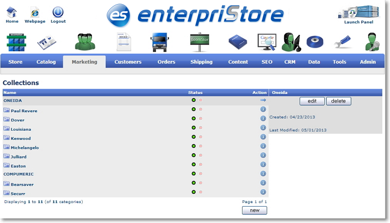 Collection Pages Collection Pages Administration Collection Pages