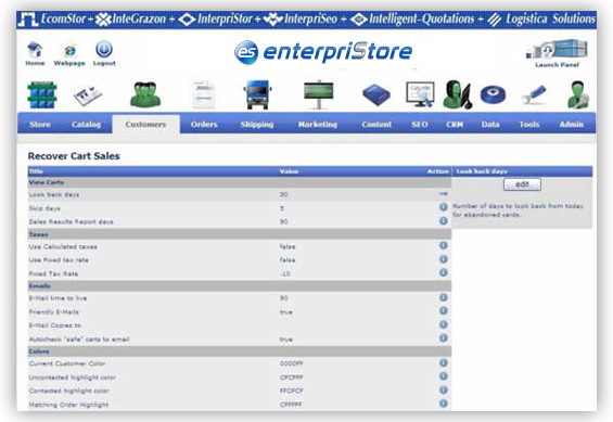 Customers Recover Cart Sales Module Customers