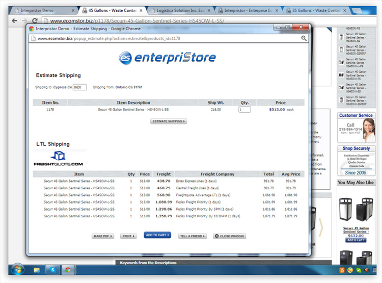 Product Page Sections Estimate Freight On The Product Page Product Page Sections