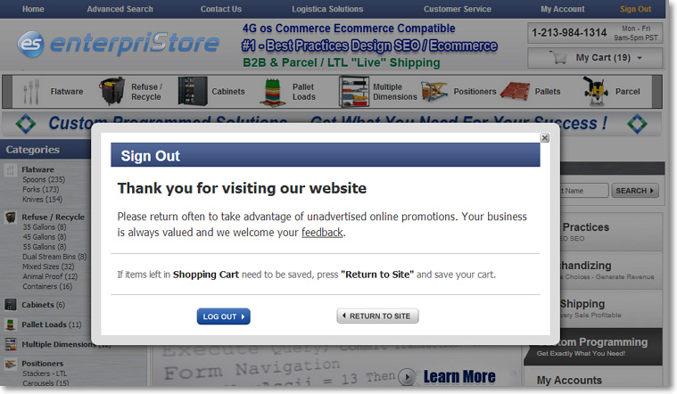 Login Logout Screen Allow Customer to Save Cart Before Logging Out1 Login