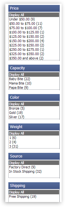 Faceted Guided Navigation category products results faceting listing1 Faceted Guided Navigation