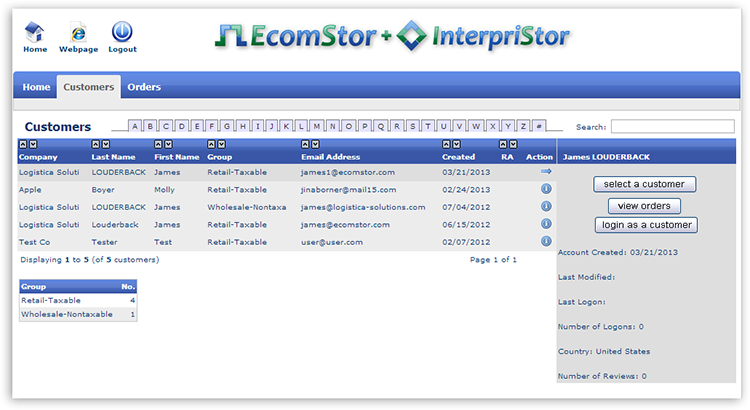 Customer Service Portal csr login view customers Customer Service Portal