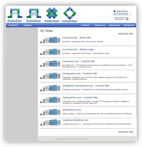 Admin System launcher multiple store admin Admin System