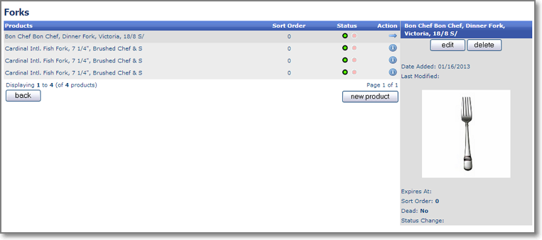 merchandize admin secondary products edit Merchandising Pages