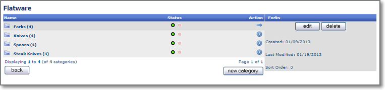 merchandize admin secondary Merchandising Pages