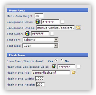 template 05 menu flash2 Template Configuration