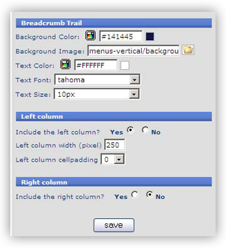 template 07 bread left right1 Template Configuration