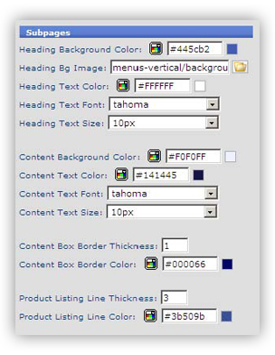 template 13 sub pages1 Template Configuration