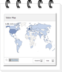 visitor map mini Business Intelligence