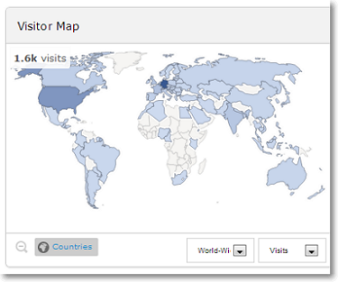 visitor map Piwik Ecommerce