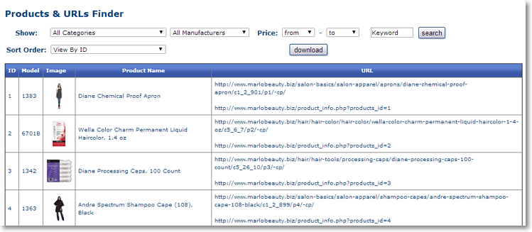 Category / Products Tools products url finder Category / Products Tools