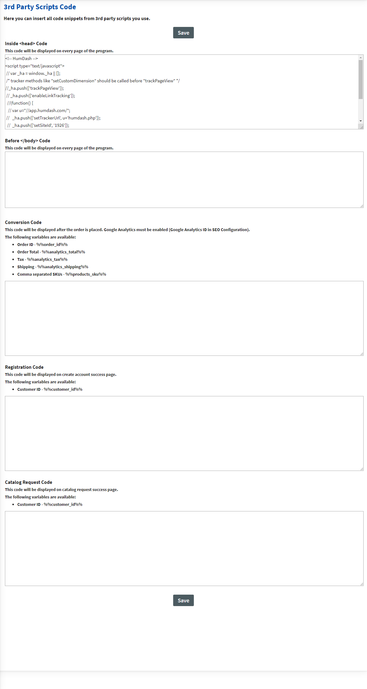 Category / Products Add 3rd party Scripts Code without Programming Copy and Paste1 Category / Products