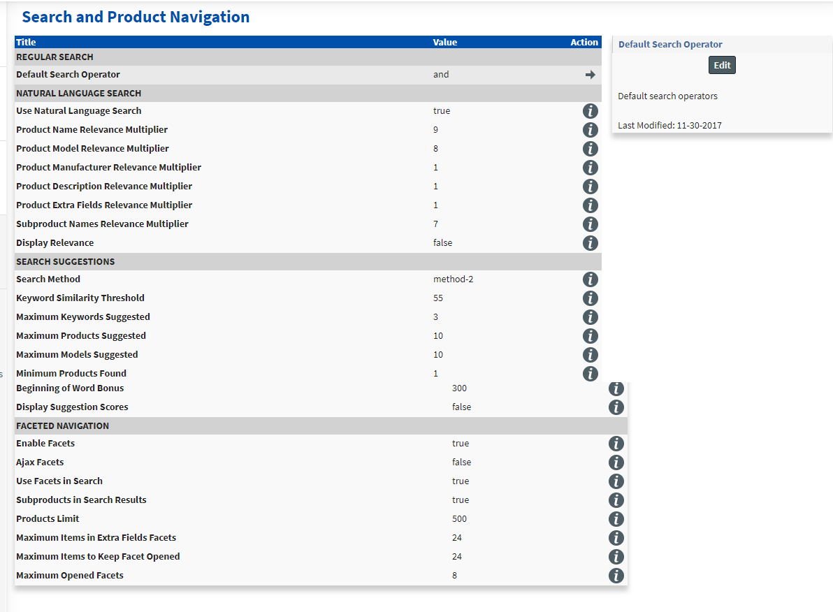 Store Management – Search Product Navigation Site / Store Management
