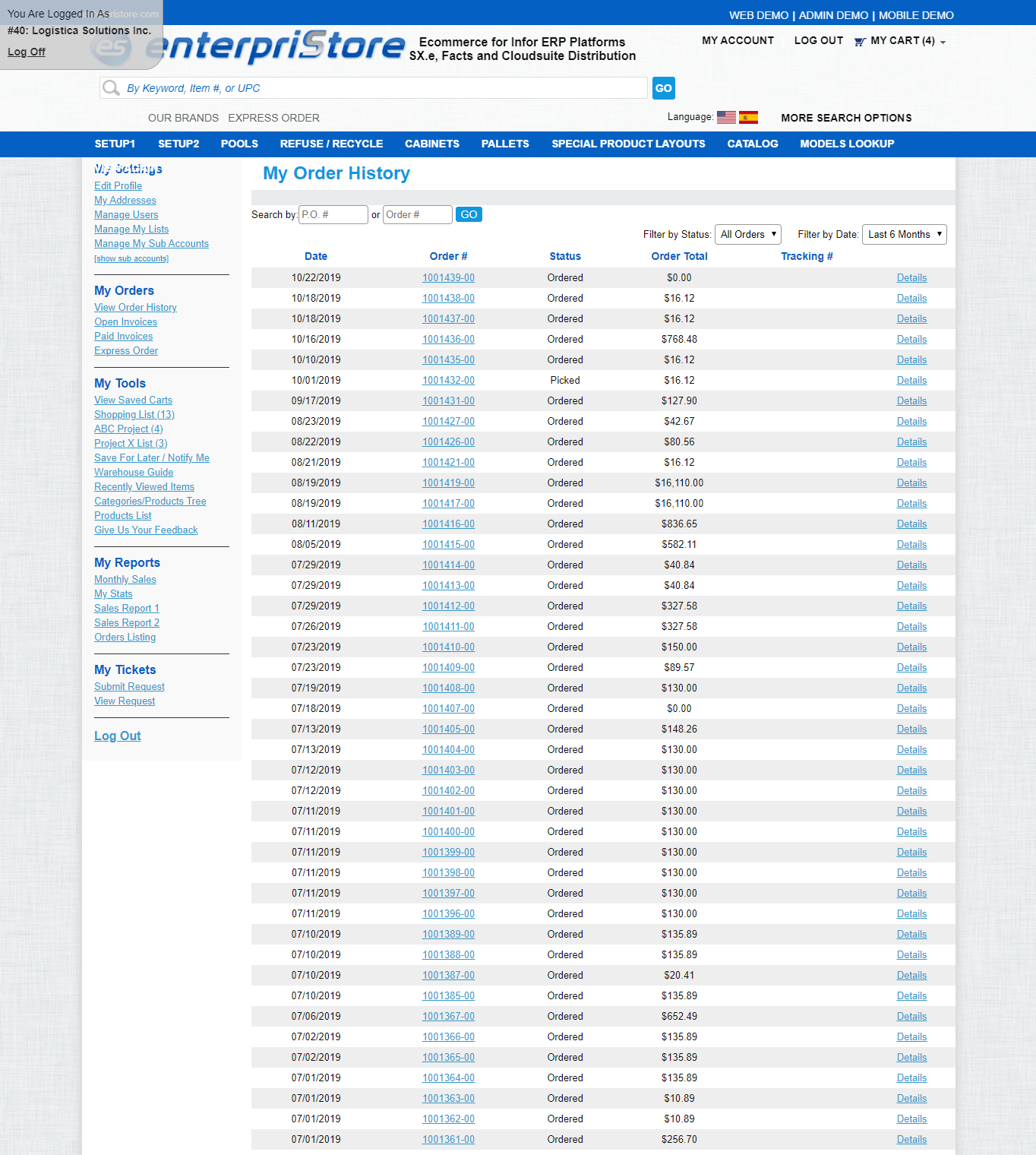 View Customers 750x393 Admin Menus Layout CSR