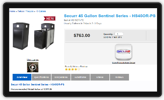 a5 Mobile Products Page