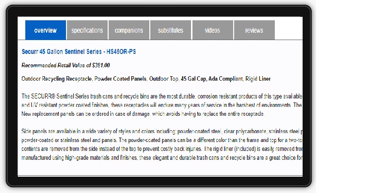 a6 Mobile Products Page