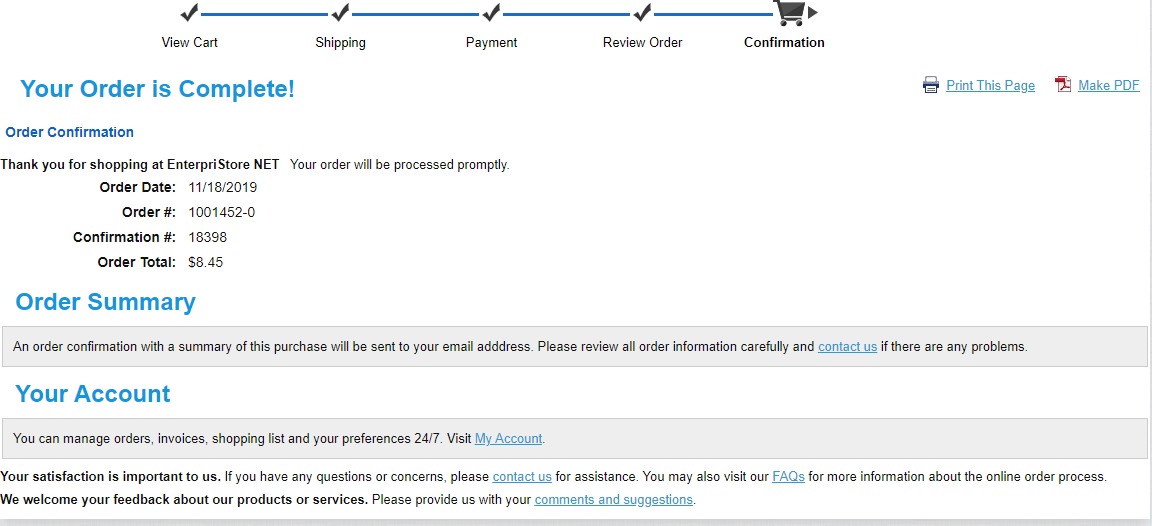 06 checkout process order confirmation Checkout Process