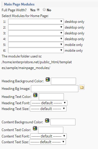 template 09 main module Site Template Config