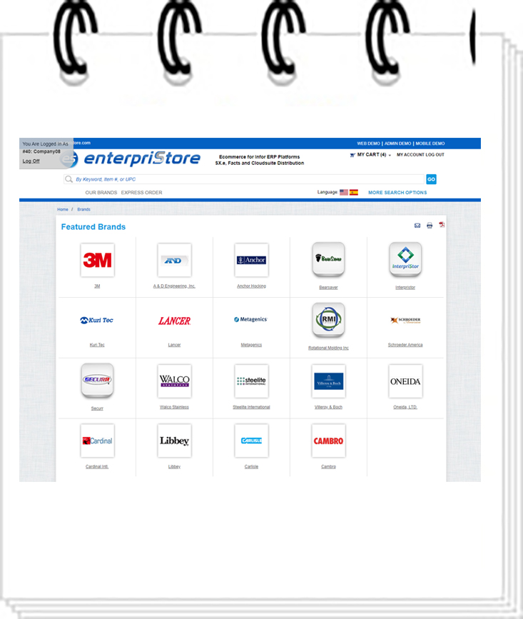 Manufacturers Pages Website Features