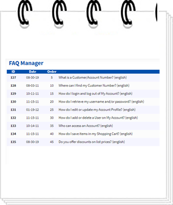 crm faq listing mini Admin Features