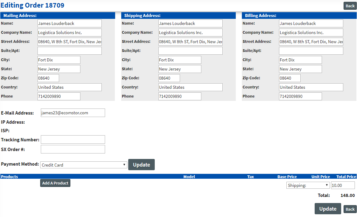 Order or Quote Processing In Admin Editing 557x527 Orders