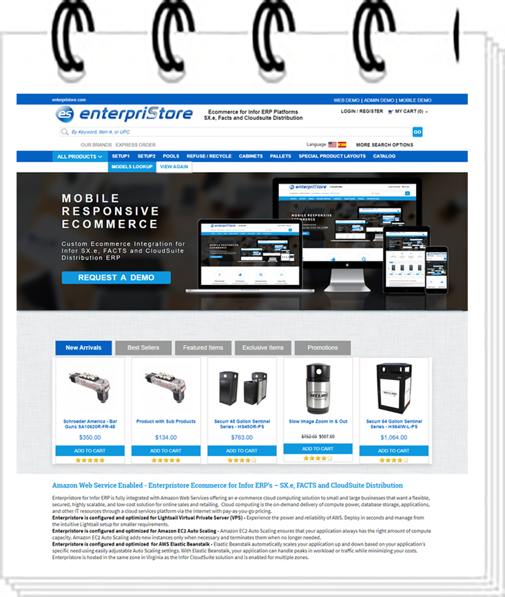 Home Page Website Features