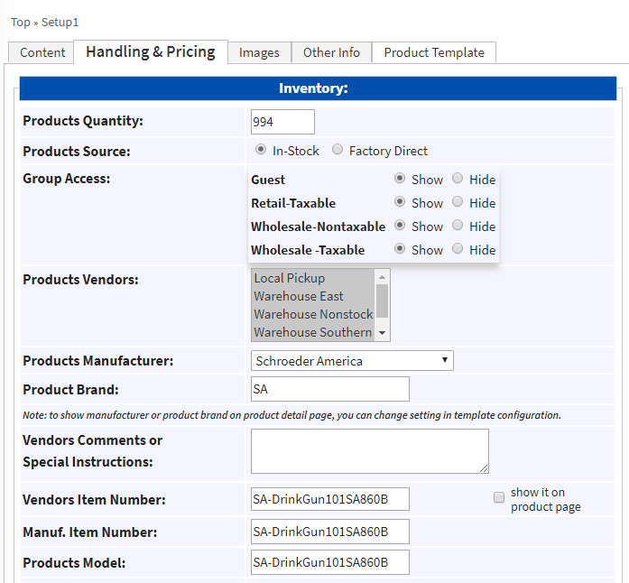 products Infor SX. e ERP Ecommerce